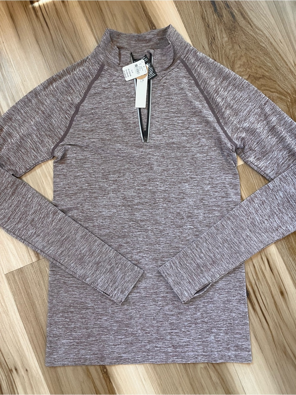 $45 New Victorias Secret Pink Active Purple/Mauve Small S Reflective Shirt Top